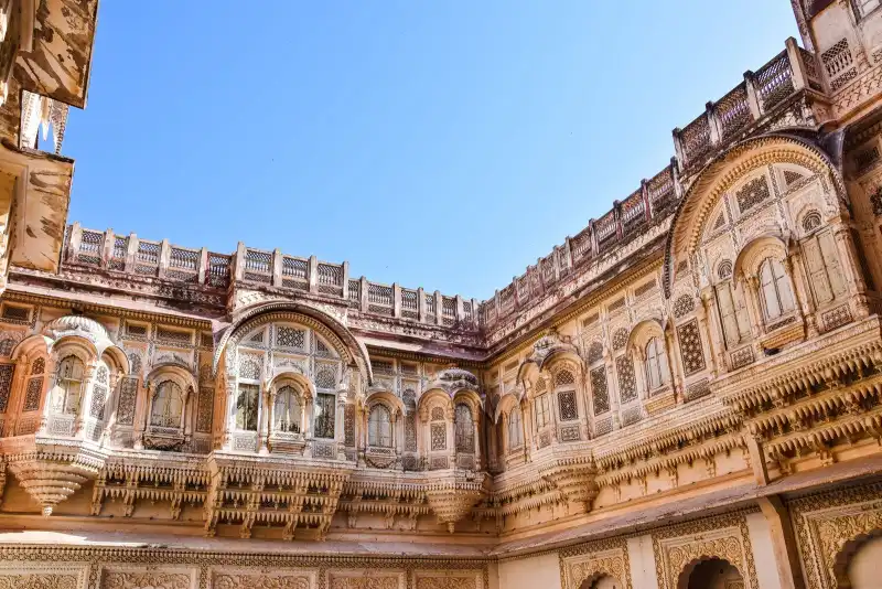 Places to visit in Rajasthan — a Rajput fort palace at golden hour